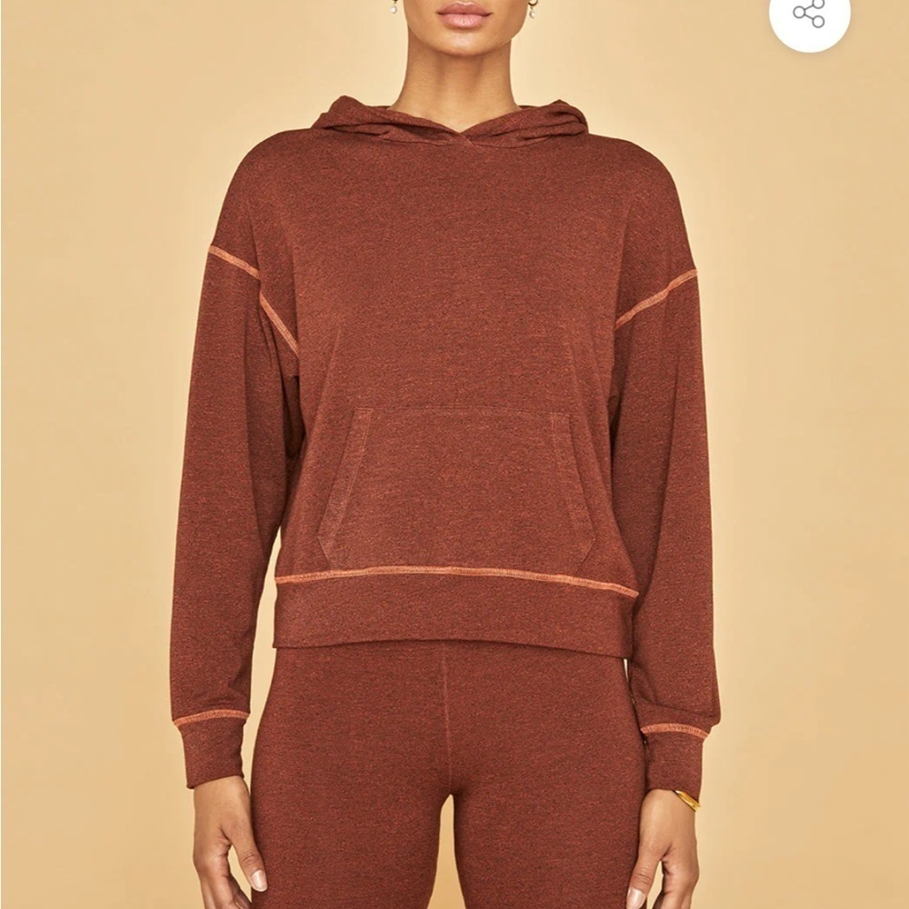 Sundry Pocket Hoodie Rust size 1 small